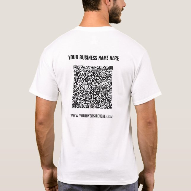 Camiseta promocional Sitio web de información de c (Reverso)