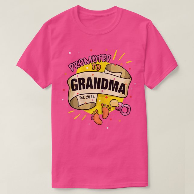 Camiseta Promocionan a las mujeres a la abuela por primera  (Diseño del anverso)