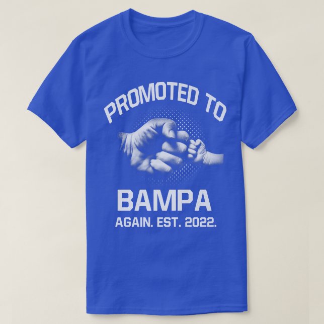 Camiseta Promoted To Bampa Again EST 2022 Christmas Fathers (Diseño del anverso)