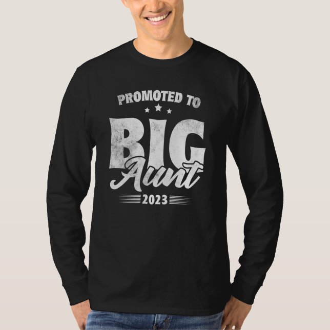 Camiseta Promoted To Big Aunt Soon To Be Big Aunt 2023 (Anverso)