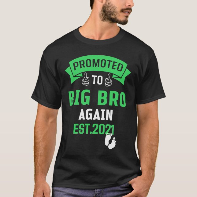 Camiseta Promoted To Big Brother Again 2021 Older Brothers (Anverso)