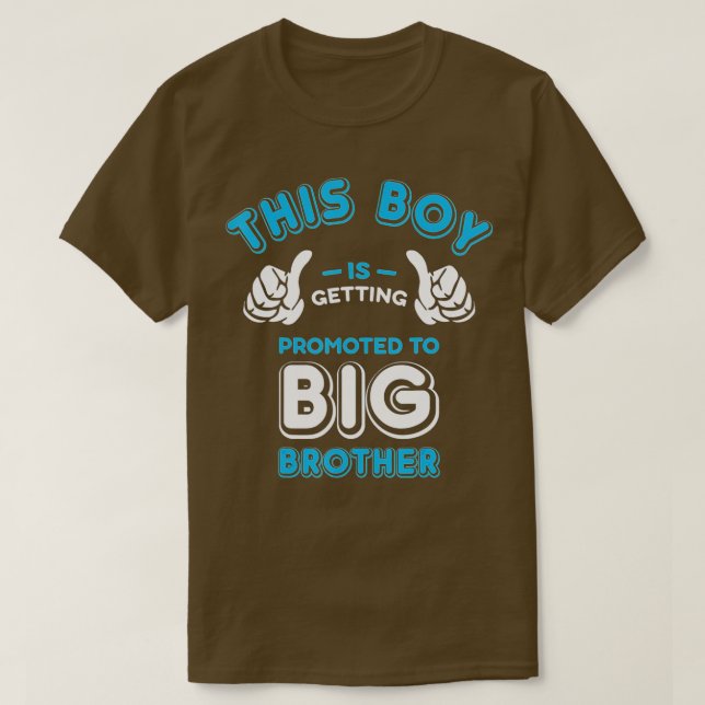 Camiseta Promoted to Big Brother New Baby Announcement Gift (Diseño del anverso)