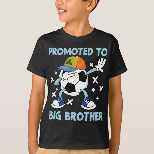 Camiseta Promoted To Big Brother Soccer Design  (Anverso)