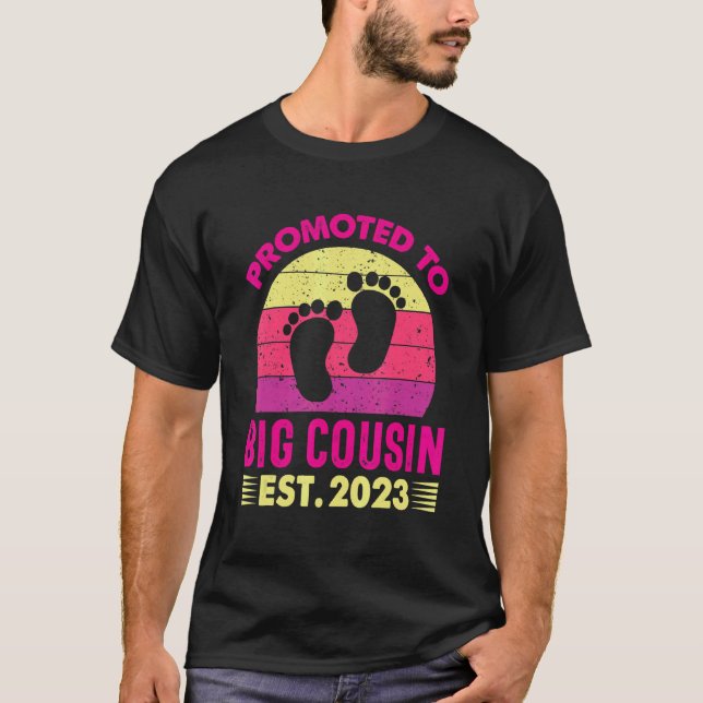 Camiseta Promoted To Big Cousin 2023 Pregnancy Announcement (Anverso)
