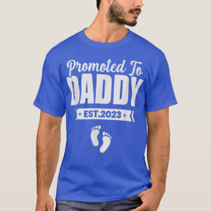 Camiseta Promoted to Daddy Est 2023 new dad pregnancy annou