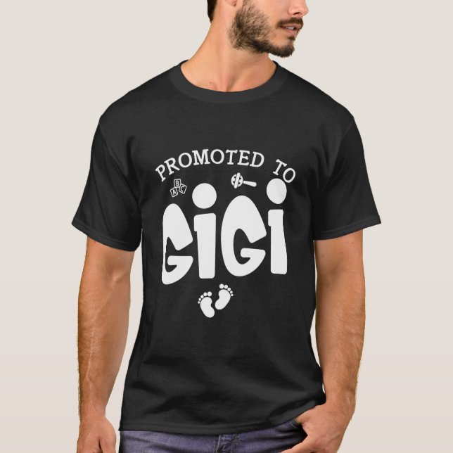 Camiseta Promoted To Gigi Pregnancy Announcet For Gigi (Anverso)