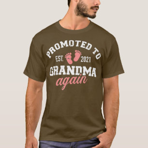 Camiseta Promoted to grandma again 2021