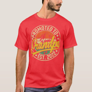 Camiseta Promoted To Grandpa Est 2022 Retro New Grandpa Fir
