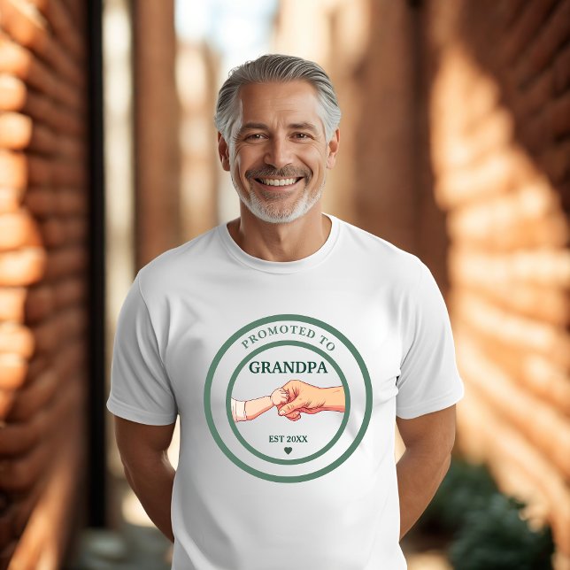 Camiseta Promoted to Grandpa Est. 20XX T-Shirt (Subido por el creador)