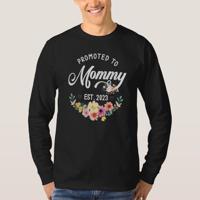 Camiseta Promoted To Mommy 2023 New Mom 2023 (Anverso)