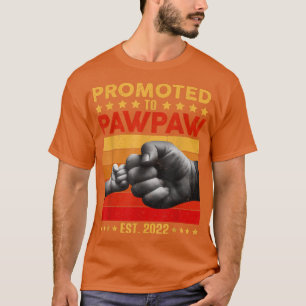 Camiseta Promoted To Pawpaw Grandpa 2022 First Fathers Day
