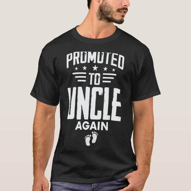 Camiseta Promoted To Uncle Again   Going To Be Uncle Again (Anverso)