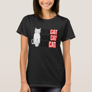 Camiseta Promotor Defensor Educar Gato Dueño de Gato Animal
