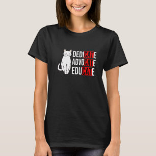 Camiseta Promotor Defensor Educar Gato Dueño de Gato Animal