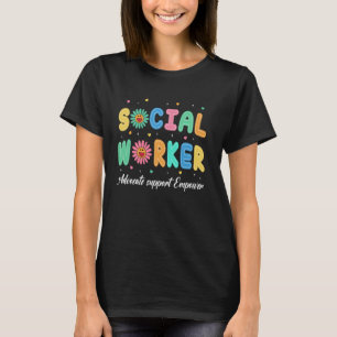 Camiseta Promover El Apoyo Y Empoderar Al Trabajo Social