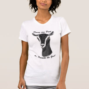 Camiseta Promover el retrato de cabra alpina