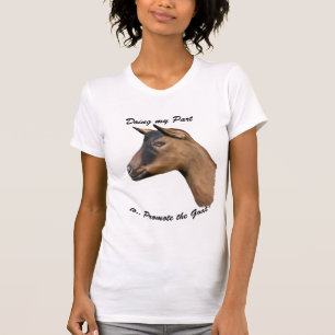 Camiseta Promover el retrato de cabra - Oberhasli