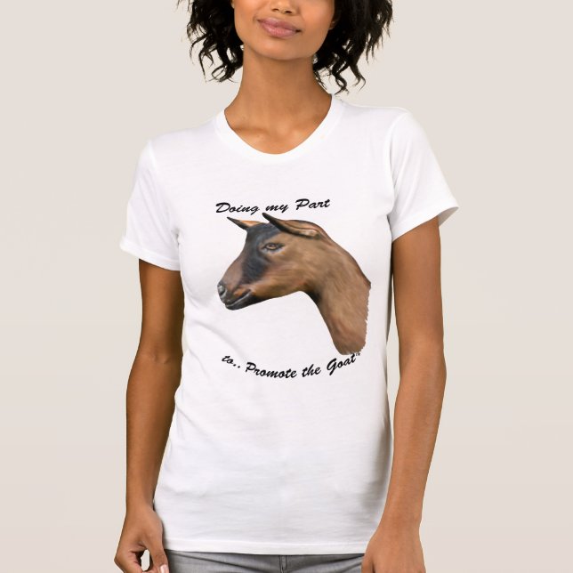 Camiseta Promover el retrato de cabra - Oberhasli (Anverso)