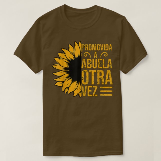 Camiseta Promovida a Abuela Otra Vez 2022 Embarazo en Españ (Diseño del anverso)