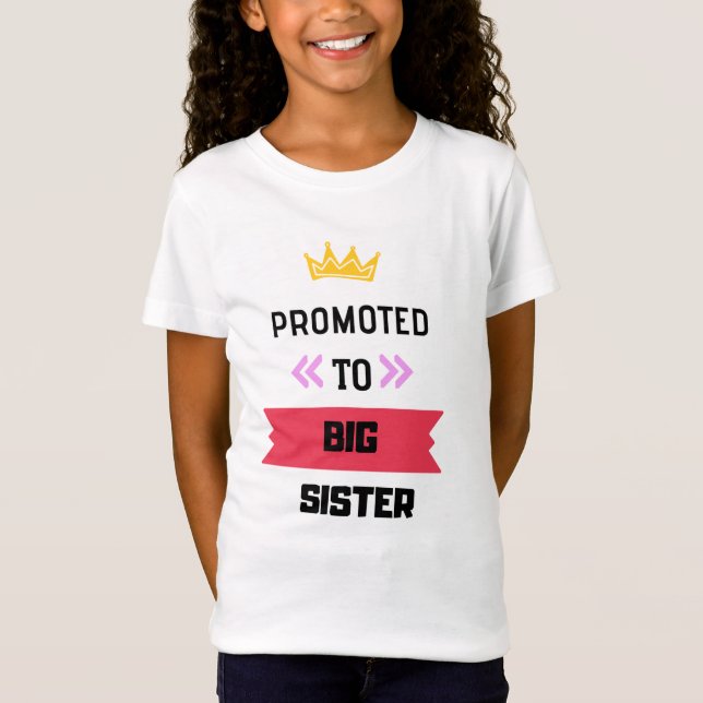 Camiseta Promovida a irmã mais velha (Anverso)