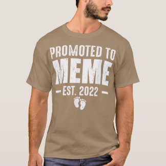 Camiseta Promovida A La Invitación De Embarazo De Meme Est