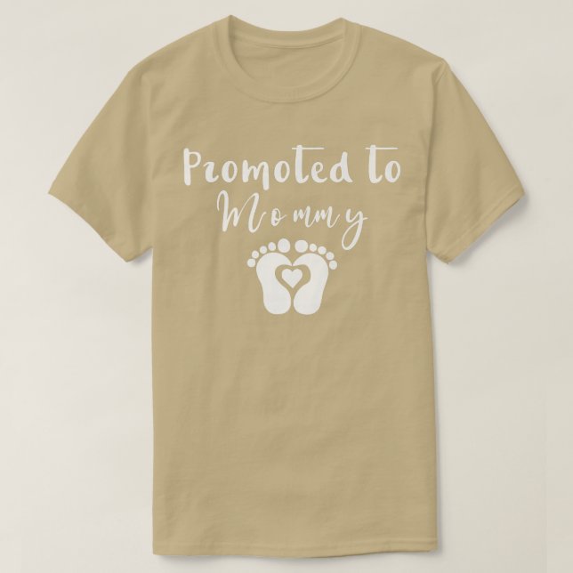 Camiseta Promovida a mamá 2022 Anuncio de embarazo Premium (Diseño del anverso)