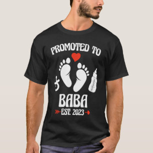 Camiseta Promovido A Baba 2023 Por Primera Vez Embarazo Del