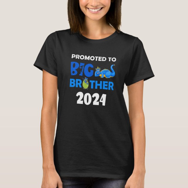 Camiseta Promovido a Big Brother 2024 Dinosaur Pregnancy an (Anverso)