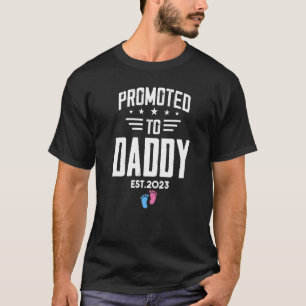 Camiseta Promovido A Daddy 2023 El Embarazo Revela Rosa O B