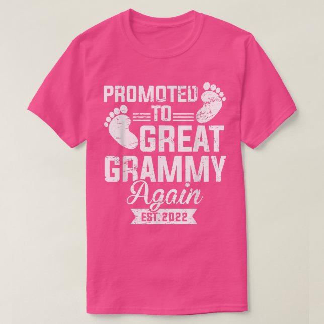 Camiseta Promovido a Gran Grammy de nuevo 2022 1162 (Diseño del anverso)