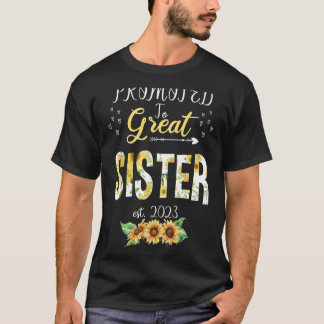 Camiseta Promovido A Gran Hermana 2023 Cute Floral First Ti