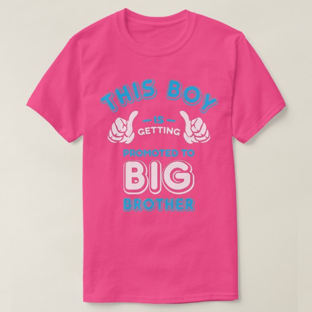 Camiseta Promovido a Gran Hermano - Invitación de Recién na (Diseño del anverso)