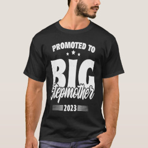 Camiseta Promovido A Gran Madrastra Pronto Para Ser Gran Es
