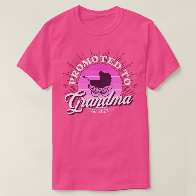 Camiseta Promovido A La Abuela 2023 Pronto Para Ser Abuela  (Diseño del anverso)