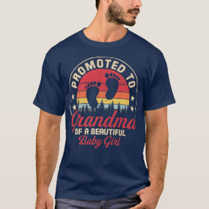 Camiseta Promovido A La Abuela De Una Bella Niña Nueva G