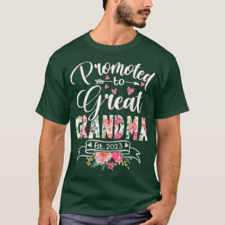 Camiseta Promovido a la Gran Abuela Este 2023 Primer Ti Flo