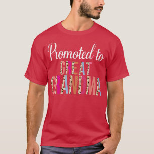 Camiseta Promovido A La Gran Invitación De Embarazo De La A