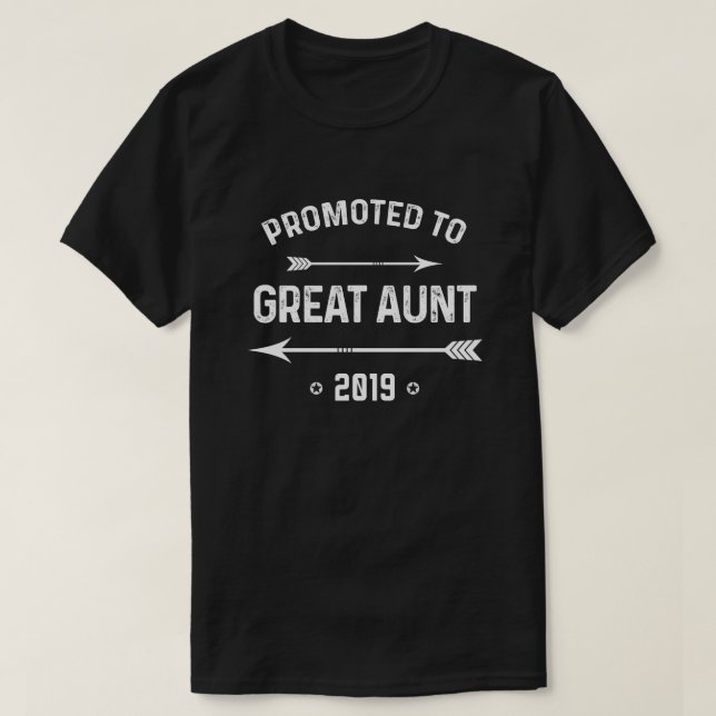 Camiseta Promovido a la gran tía 2019 (Diseño del anverso)