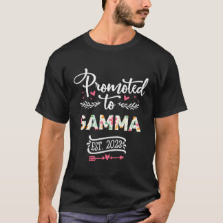 Camiseta Promovido A La Invitación De Embarazo De Gamma 202