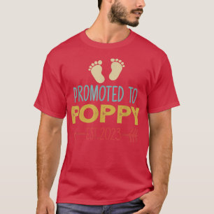 Camiseta Promovido A La Invitación De Embarazo De Poppy Est