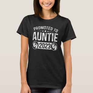 Camiseta Promovido A La Tía 2023 Pronto Para Ser El Niño Tí