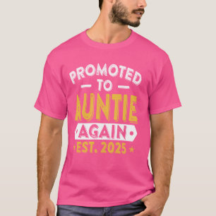 Camiseta Promovido A La Tía De Nuevo 2025 Invitación De Beb