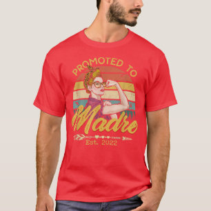 Camiseta Promovido a Madre Este 2022 Leopard First Tim