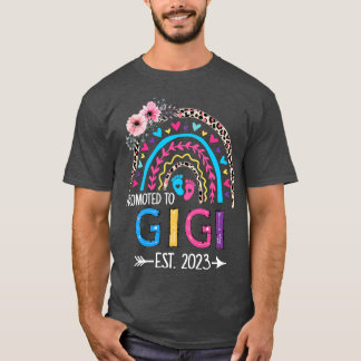 Camiseta Promovido A Madres Arcoiris Leopardo De Gigi Est 2