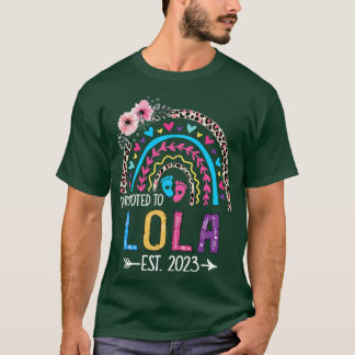 Camiseta Promovido A Madres Arcoiris Leopardo De Lola Est 2