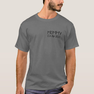 Camiseta Promovido A Mamá Oriente. Abril de 2023 Embarazo A