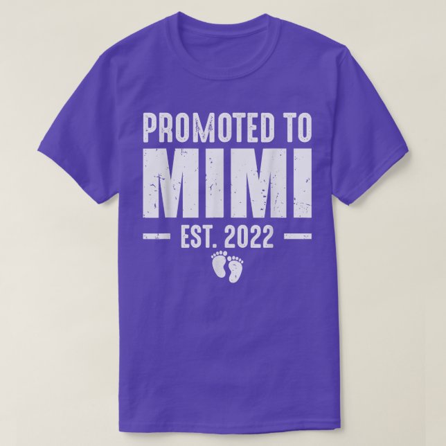 Camiseta Promovido A Mimi Est 2022 Nuevo Embarazo De Nana A (Diseño del anverso)
