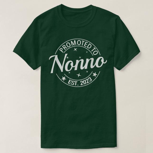 Camiseta Promovido A Nonno 2023 Pronto Como Abuela Embarazo (Diseño del anverso)