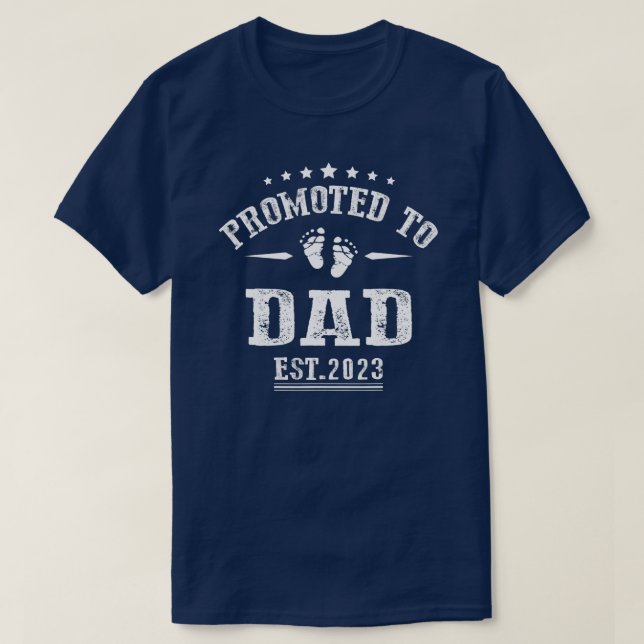 Camiseta Promovido a papá 2023 por primera vez como padre n (Diseño del anverso)