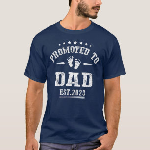 Camiseta Promovido a papá 2023 por primera vez como padre n